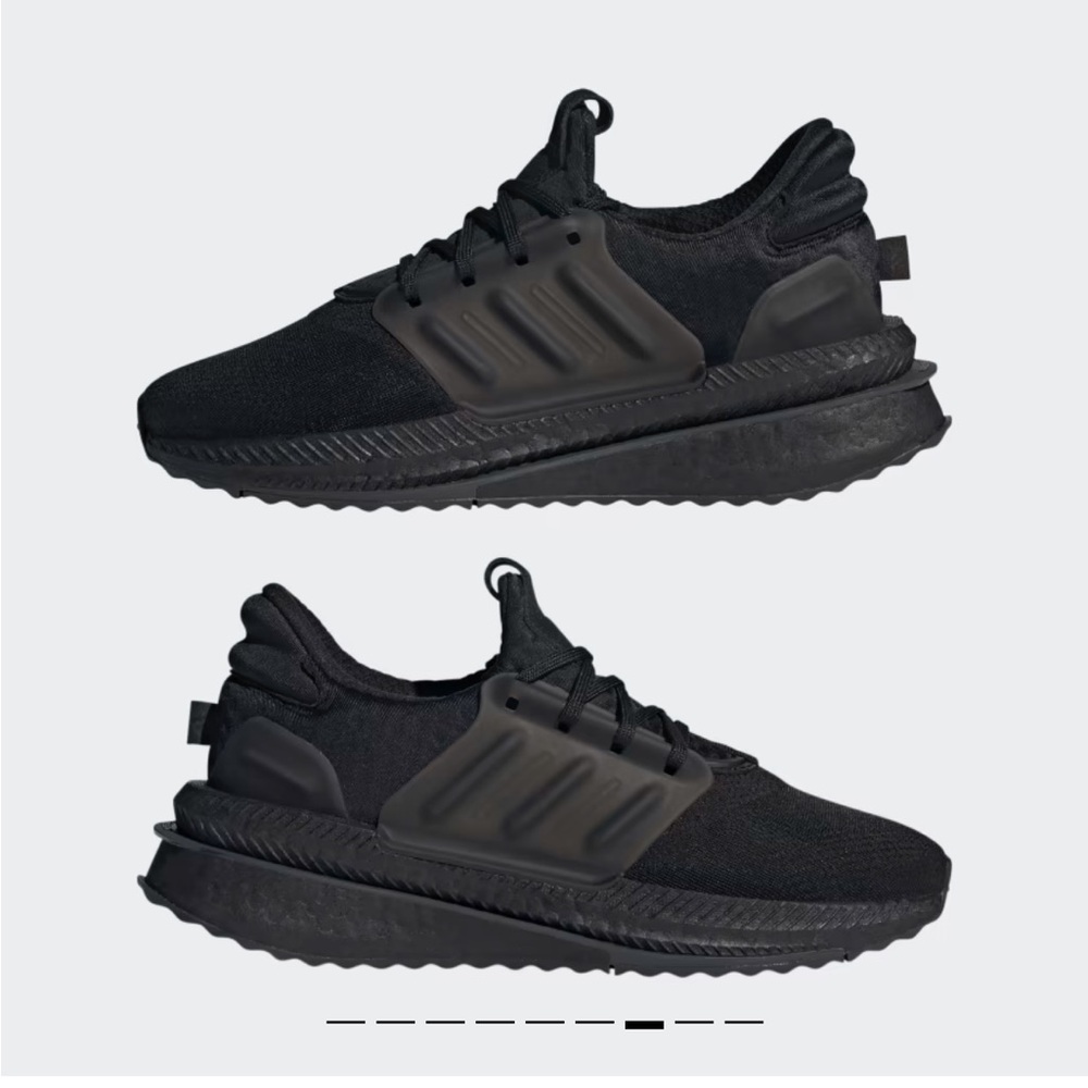 Women’s Adidas X_PLRBOOST Running Shoes, Black, size 9.5